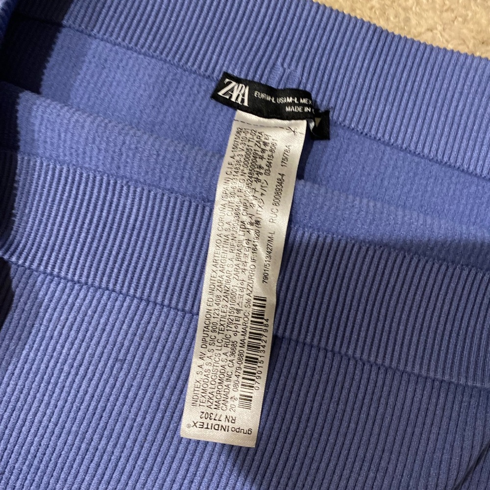 ZARA BABY BLUE BIKER SHORTS